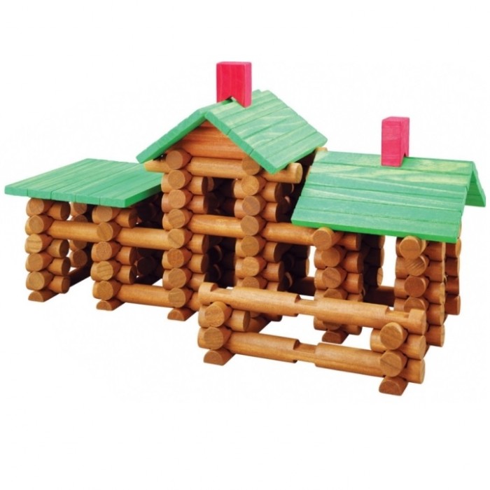 Casute modulare din lemn reconstruibile Maxim 162 piese Log Homes